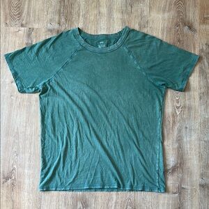 Aerie Green Raglan Oversized Short Sleeve Tee